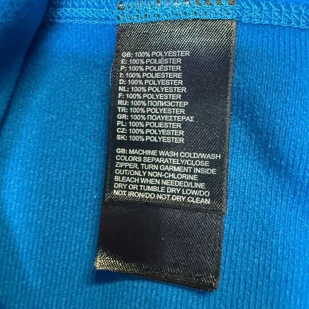 The‎ North Face 1/4-Zip Pullover Men’s Medium Blue Two-Tone EUC